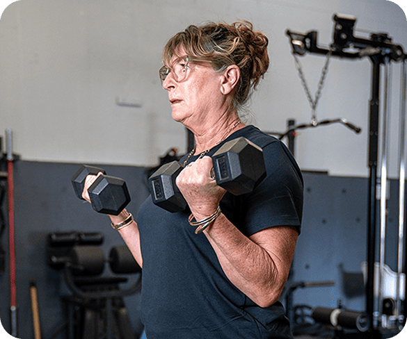 Personalised strength coaching session